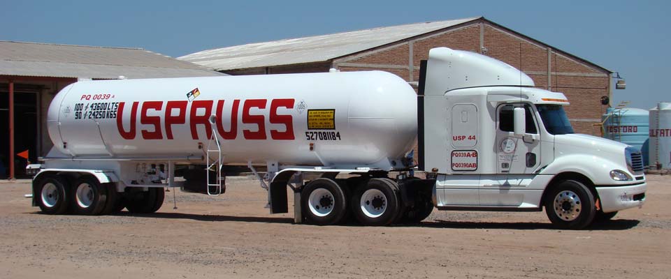 Trailer transportando NH3